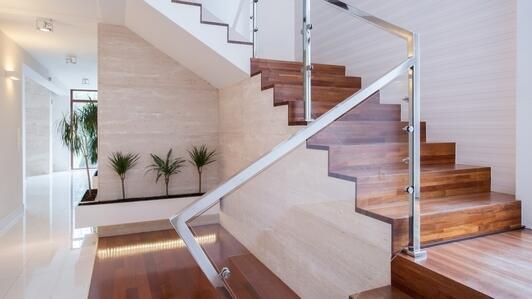 Balustrade en plexiglas - Pour escalier, mezzanine, barrière de protection